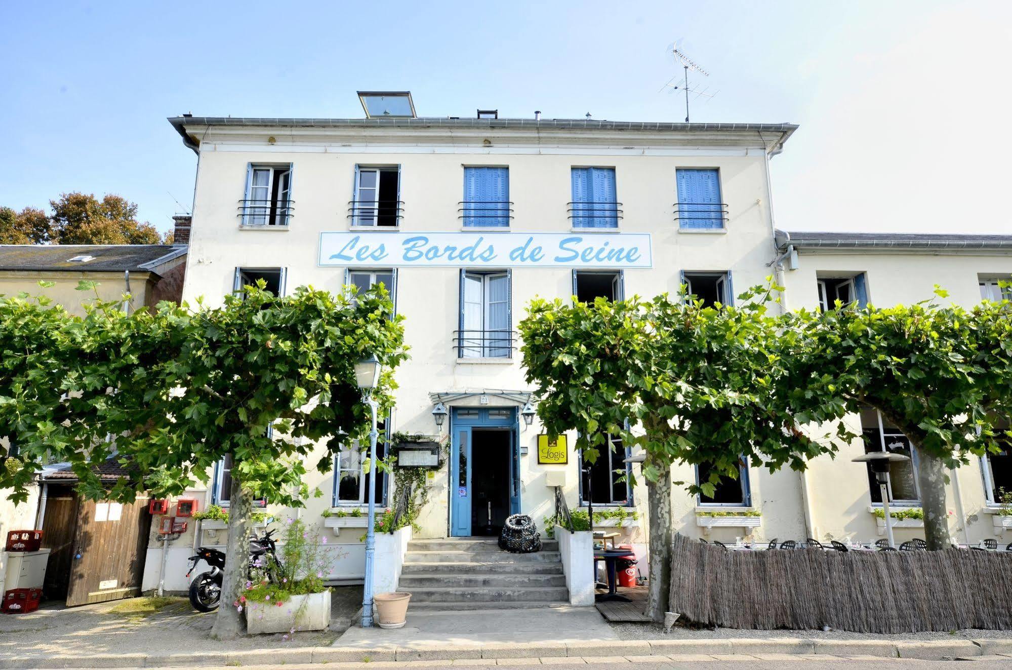 Logis Hotel & Restaurant - Les Bords De Seine La Roche-Guyon Exteriör bild